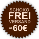 Schokolade Versandkostenfrei in ganz Deutschland ab einem Bestellwert von 60€ !